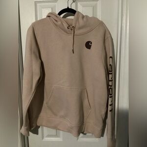 Carhartt Light Pink Relaxed Fit Hoodie size XL